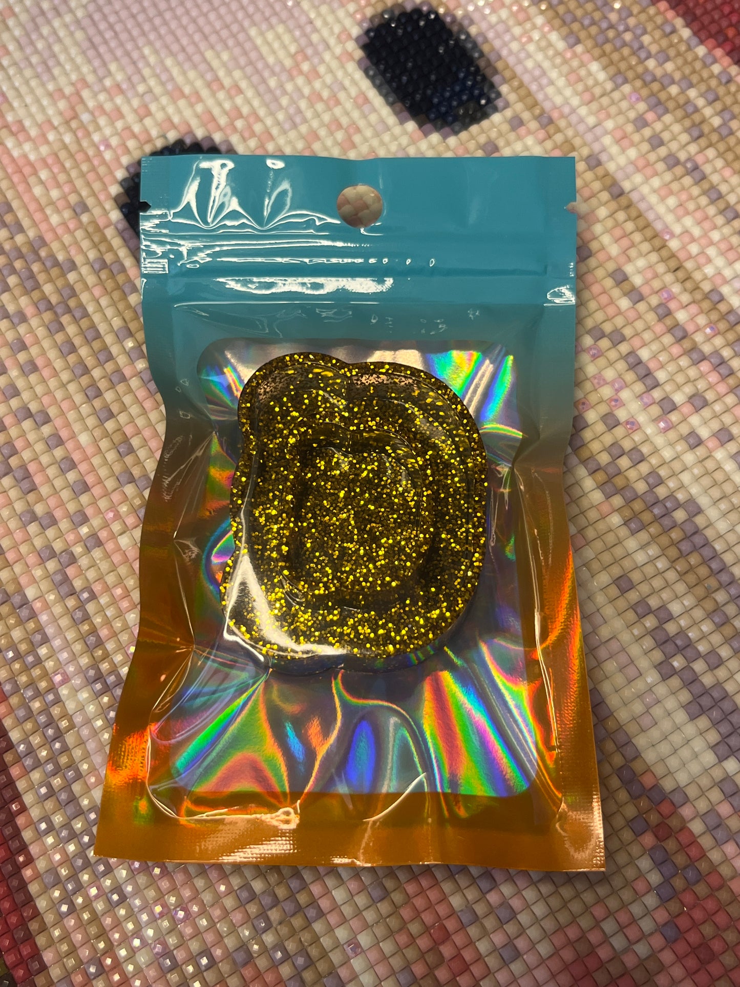 Resin Gold Bear Trash Tray Cover Minder