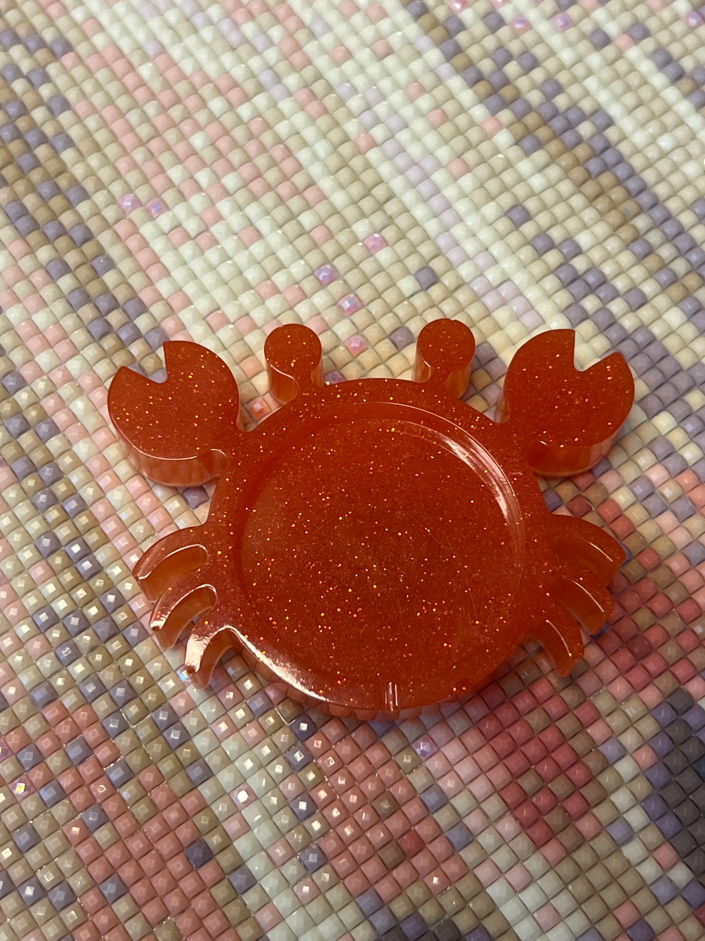 Resin Crab Trash Tray Cover Minder
