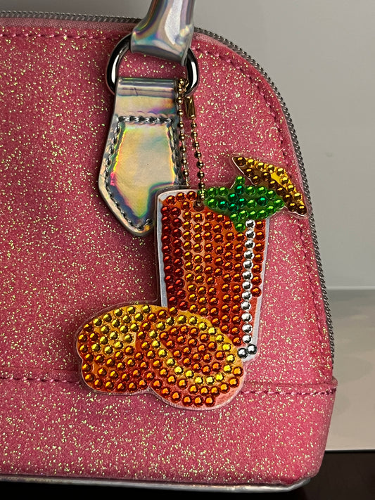 Peaches Drink Keychain