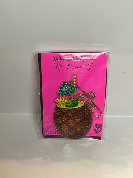 Pineapple Drink Keychain