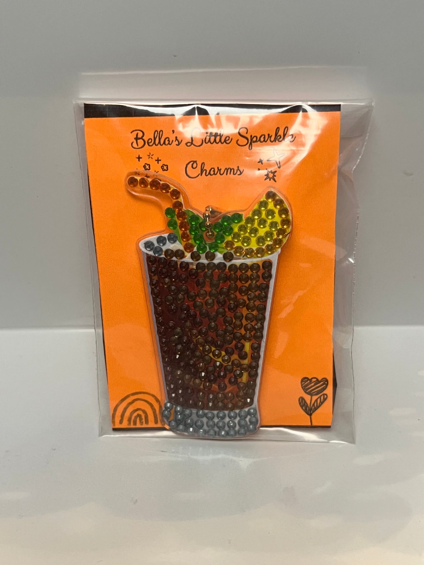 Tall Dark Drink Keychain