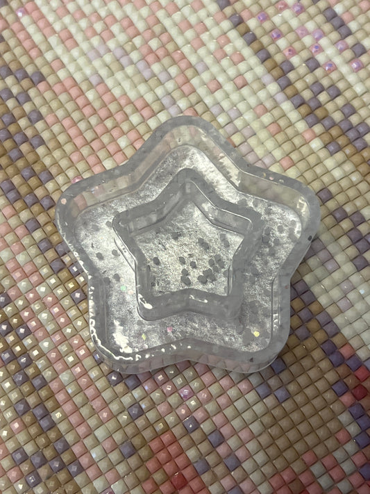 Resin White Star Trash Tray Cover Minder