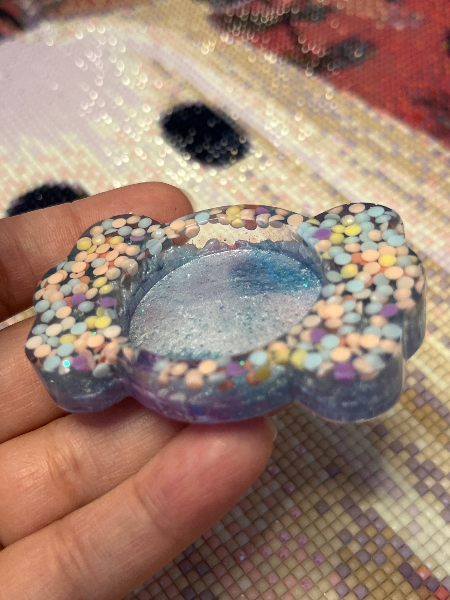 Resin Candy Drill Trash Tray Cover Minder