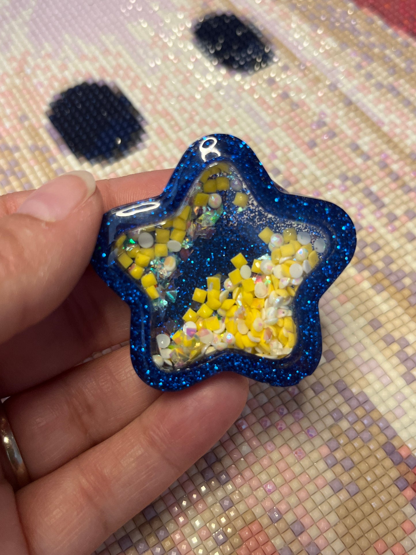 Resin Dry Shaker Blue Star Cover Minder