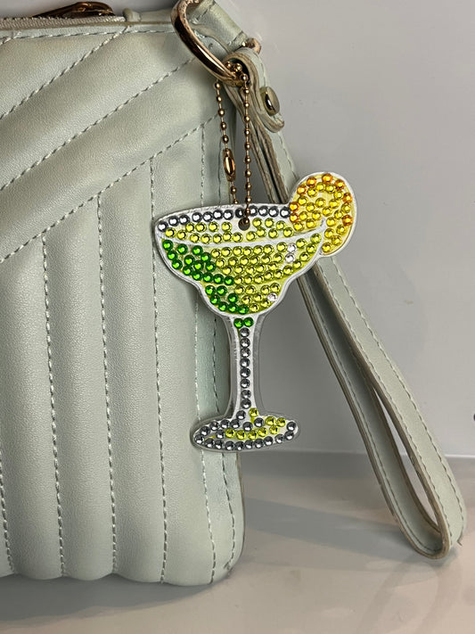 Lemon Lime Margarita Drink Keychain