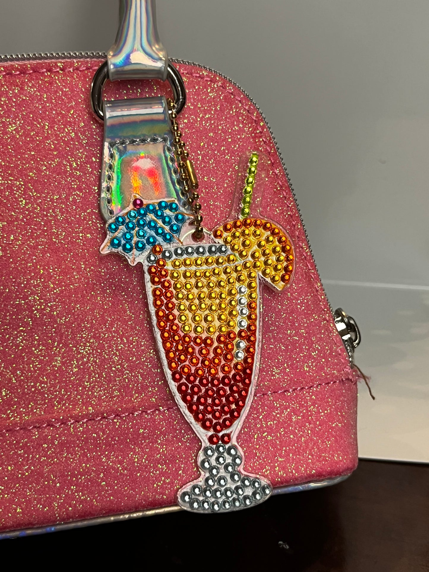 Umbrella Drink Keychain