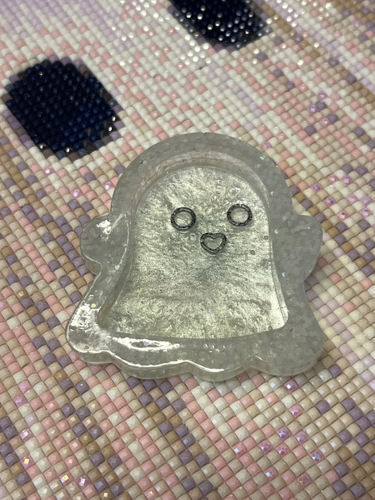Resin Happy Ghost Trash Tray Cover Minder