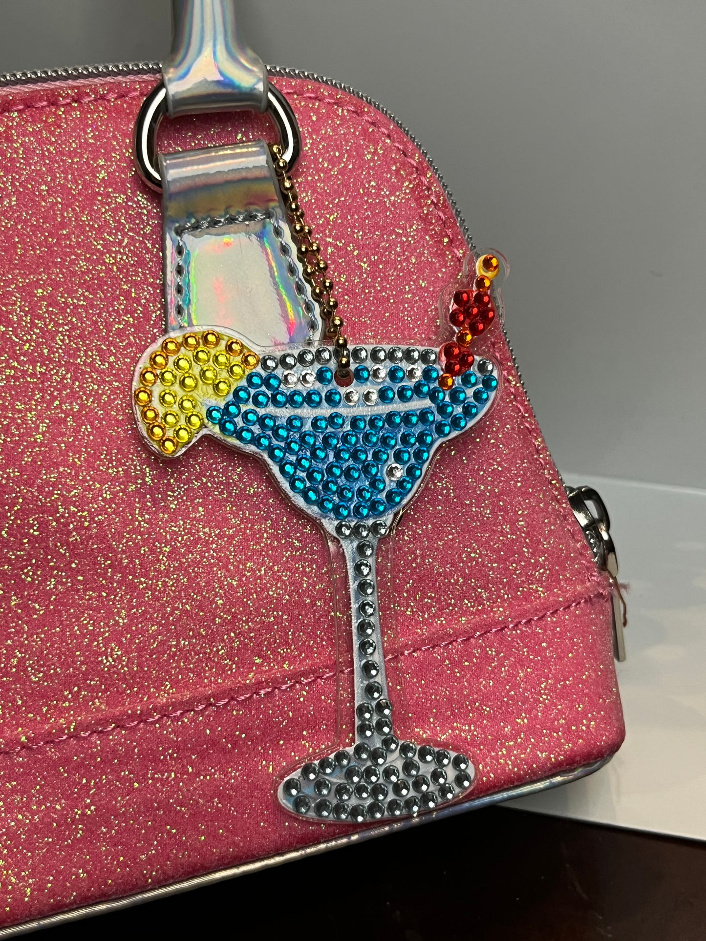 Blue Drink Keychain