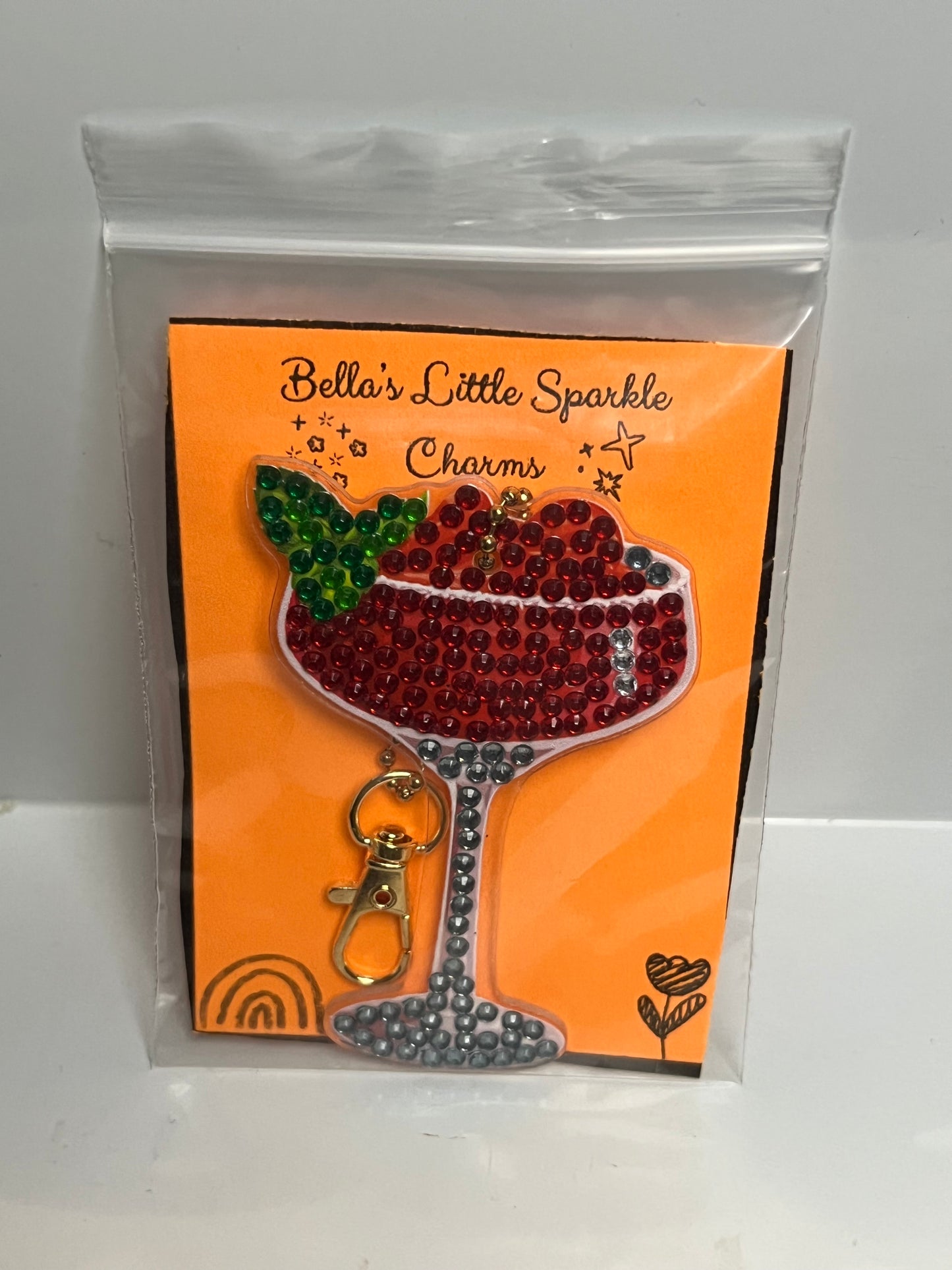 Cherry Drink Keychain
