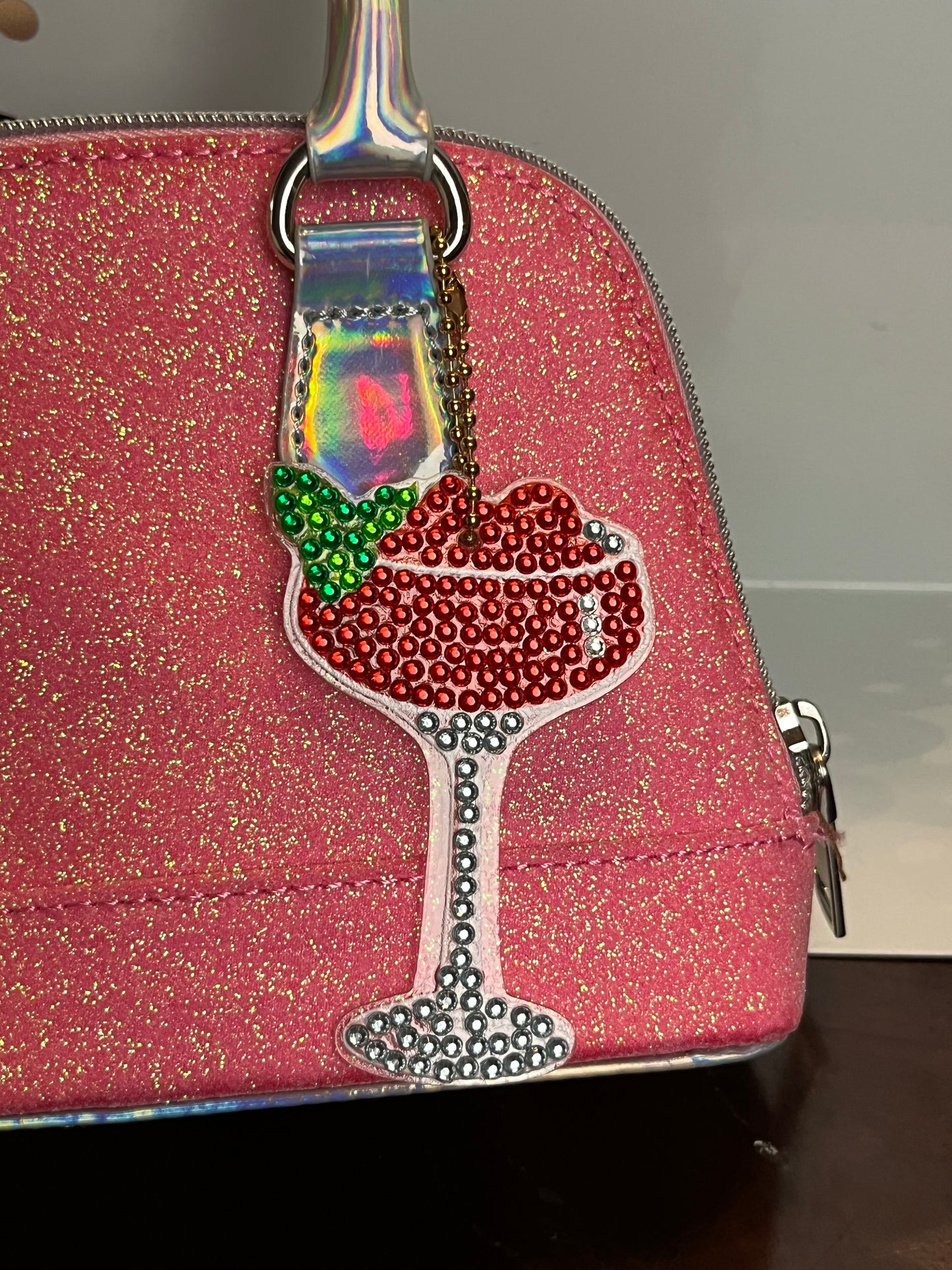 Cherry Drink Keychain