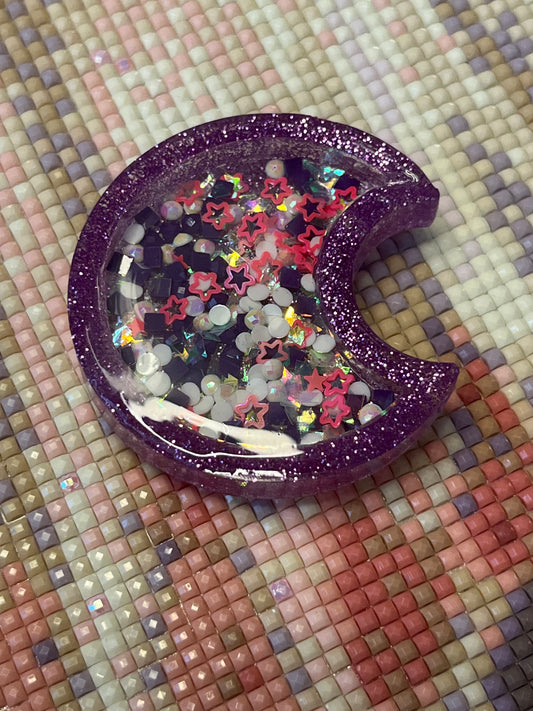 Resin Dry Shaker Purple Moon Cover Minder