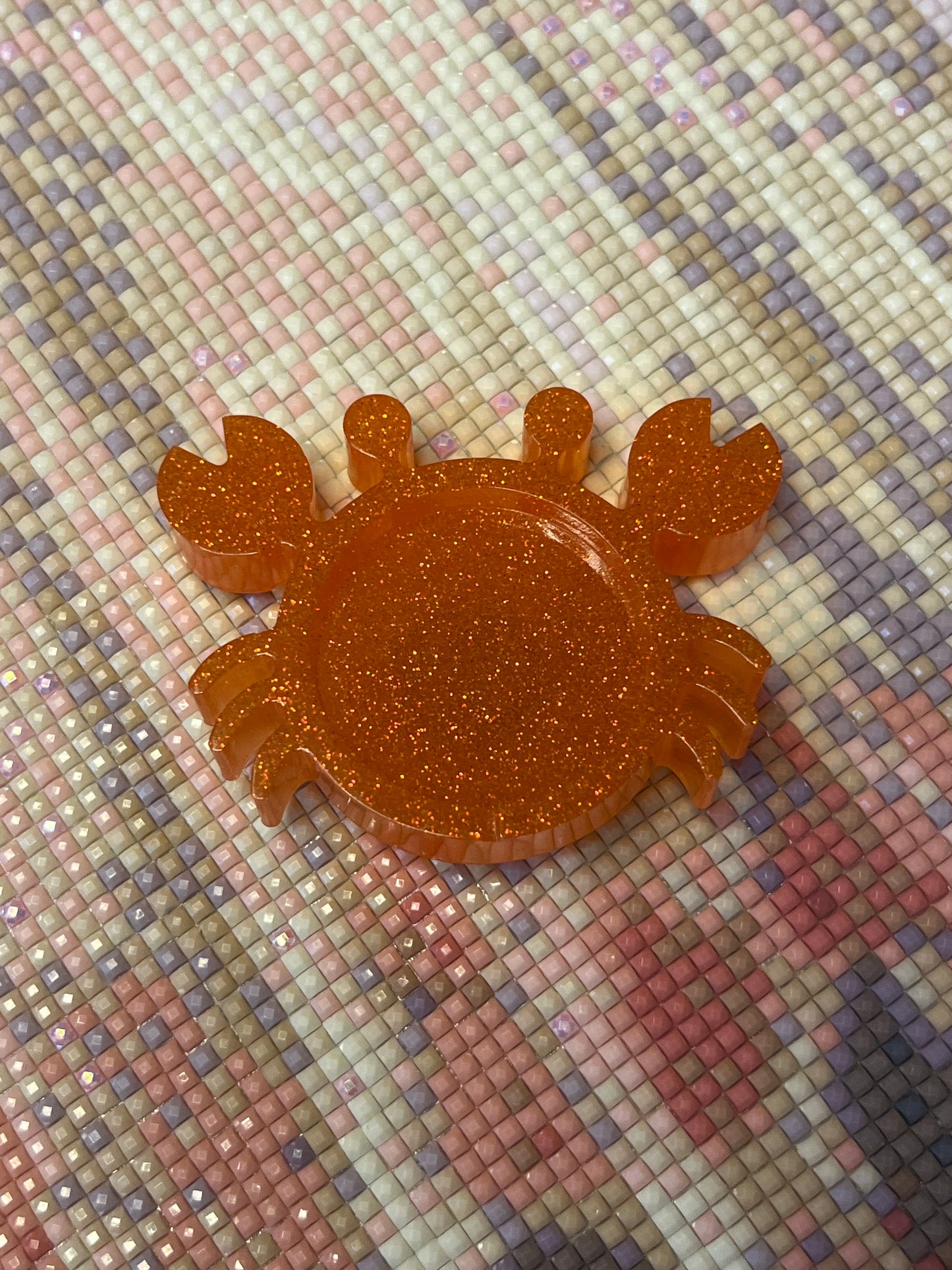 Resin Crab Trash Tray Cover Minder