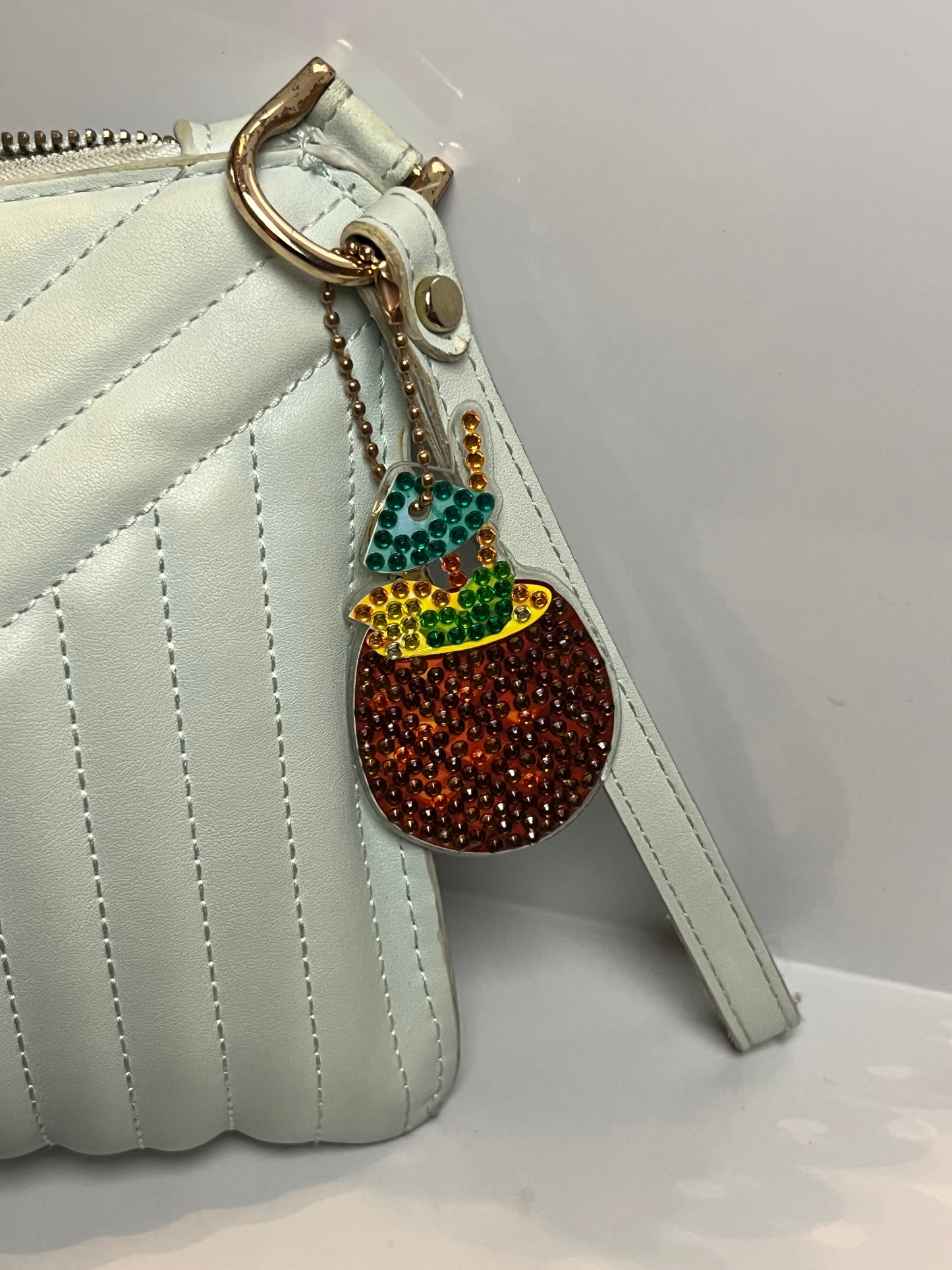 Pineapple Drink Keychain