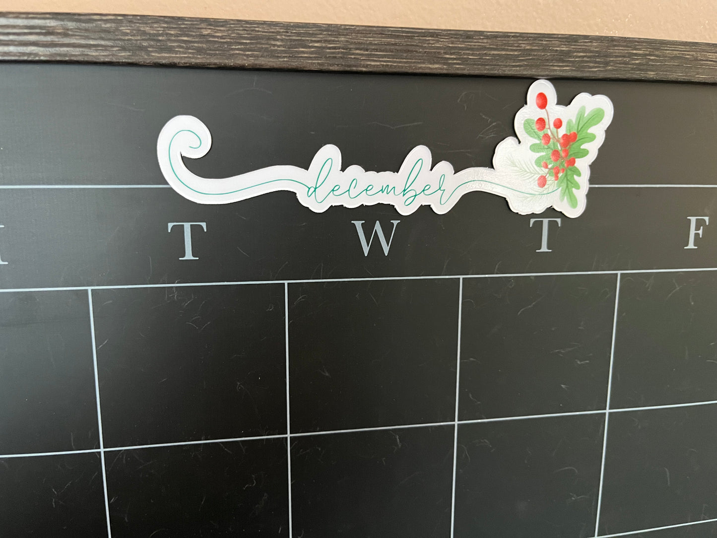 Flower Birth Month Calendar Magnets // Planner Months Magnets // Colorful Calendar Magnet Months