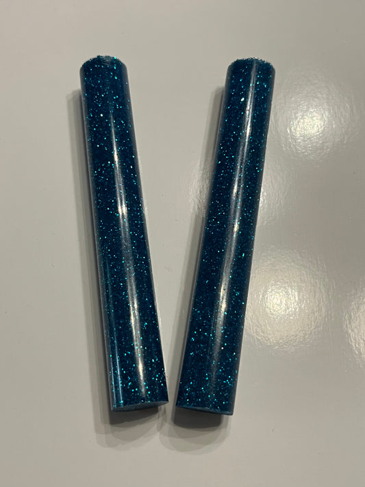resin Glitter Navy Blue Diamond Art Pen Blank – 3/4" x 5 1/4