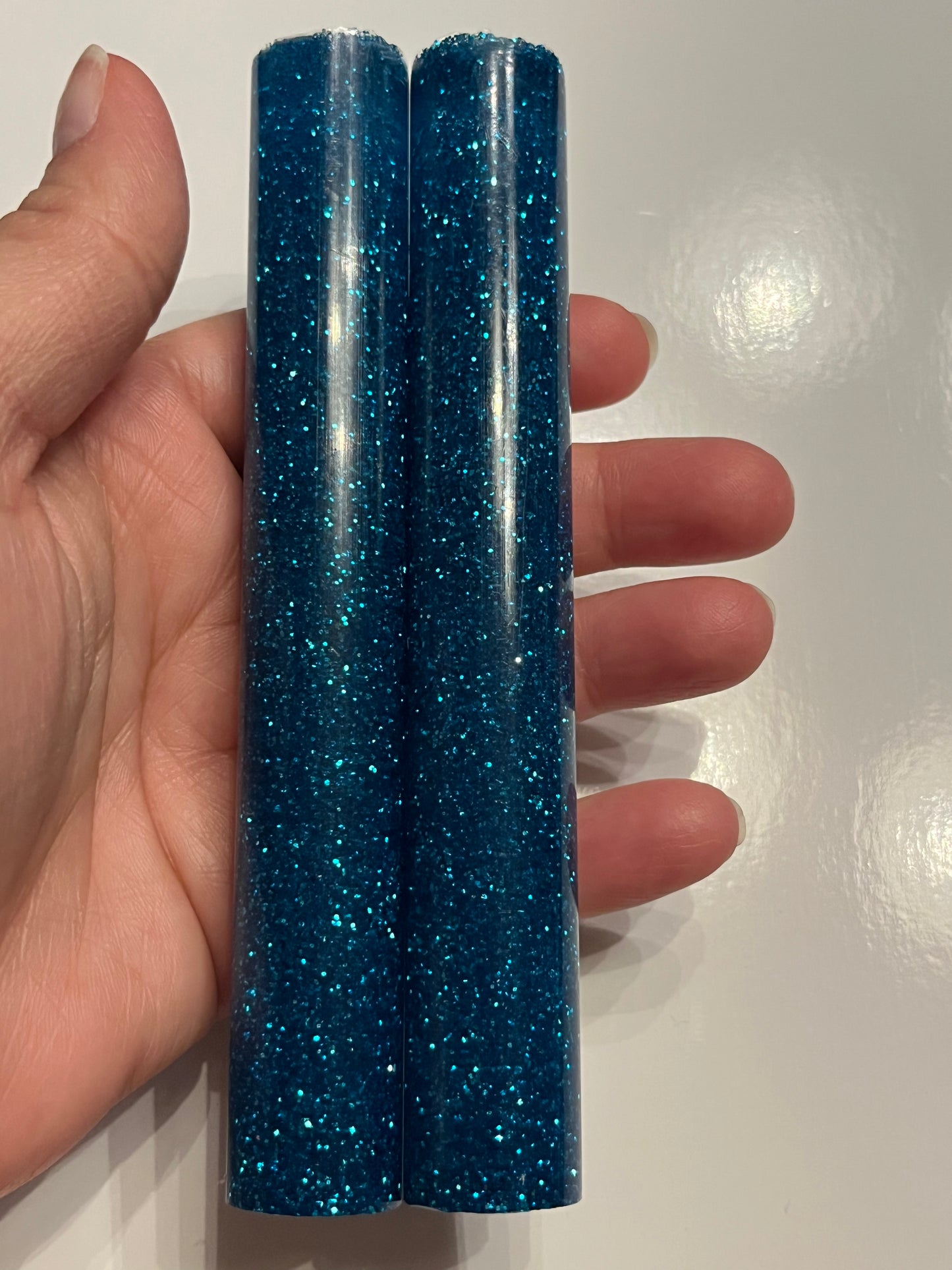 resin Glitter Navy Blue Diamond Art Pen Blank – 3/4" x 5 1/4