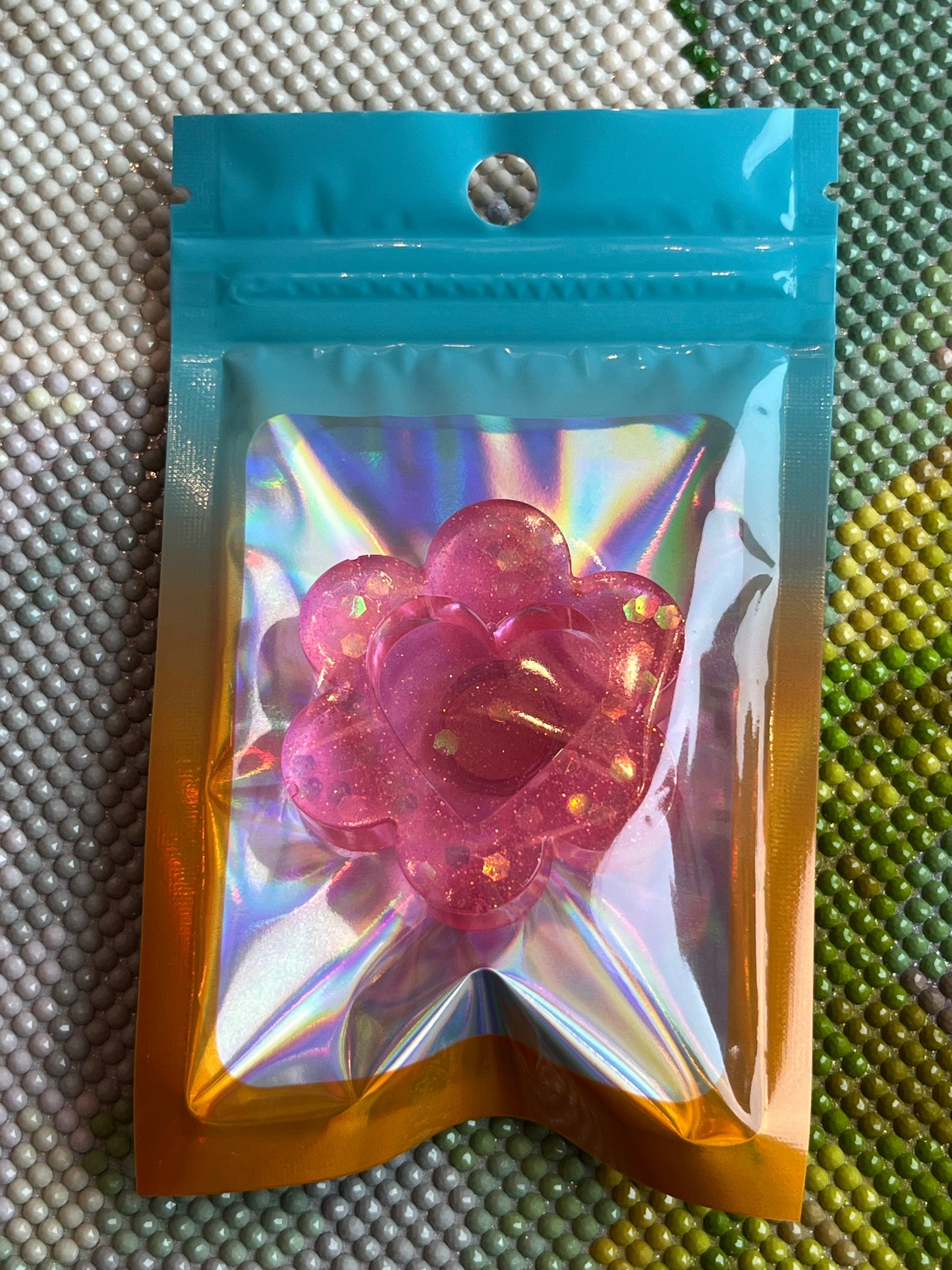 Heart Confetti Flower Trash Tray Cover Minder