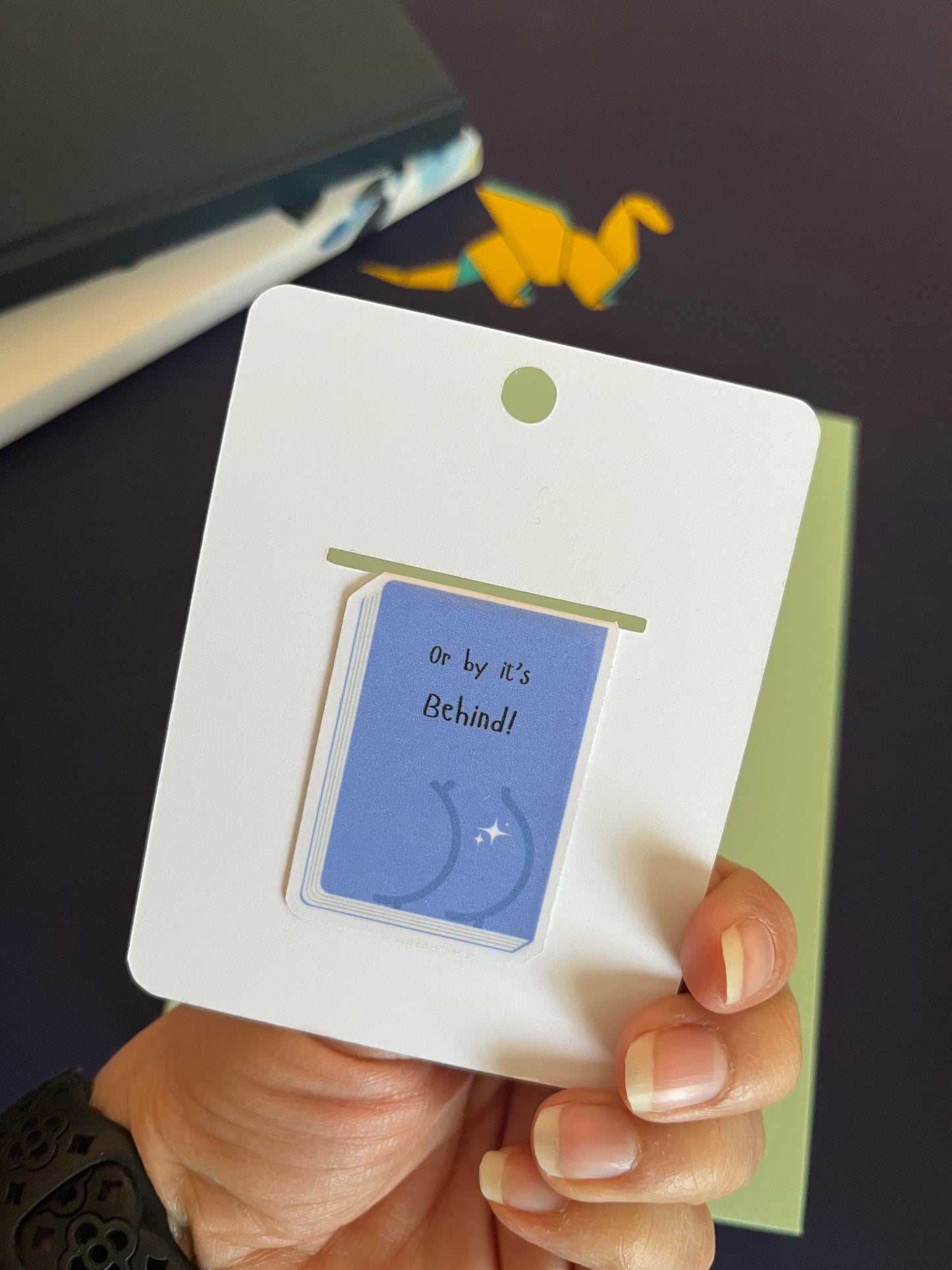 Don't Judge a Book By Its Cover - BLUE Magnetic Bookmark