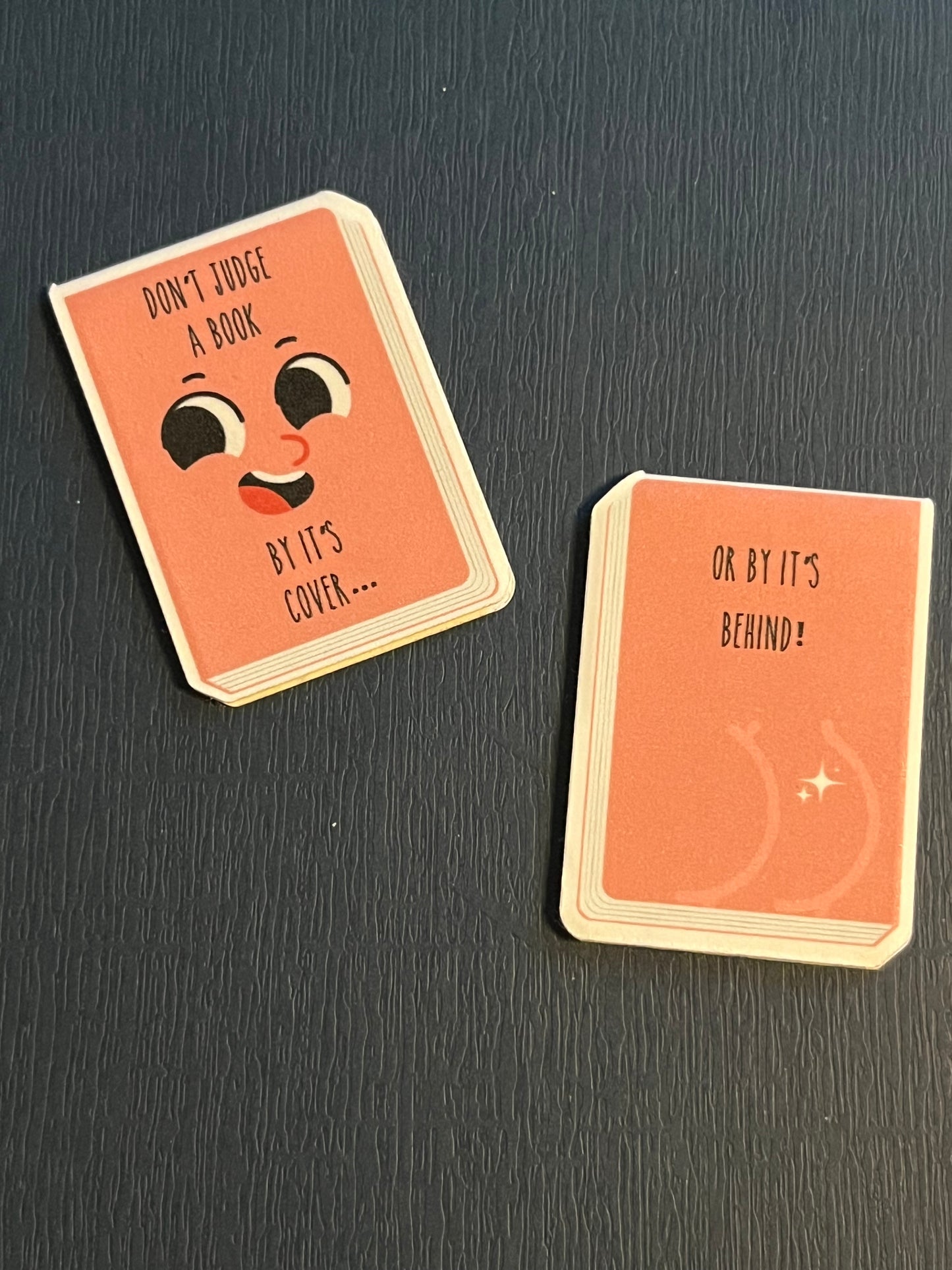 Don't Judge a Book By Its Cover - PINK Magnetic Bookmark