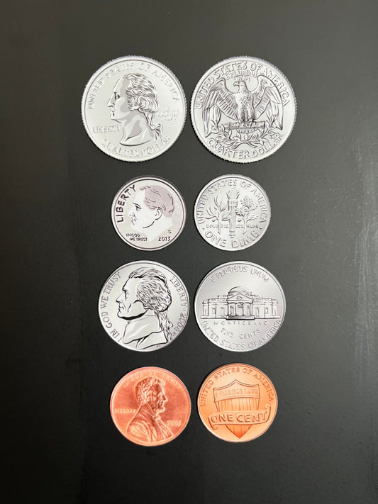 Make Learning Money Fun! | Magnetic Teaching Coins for Kids – Quarters, Nickels, Dimes & Pennies