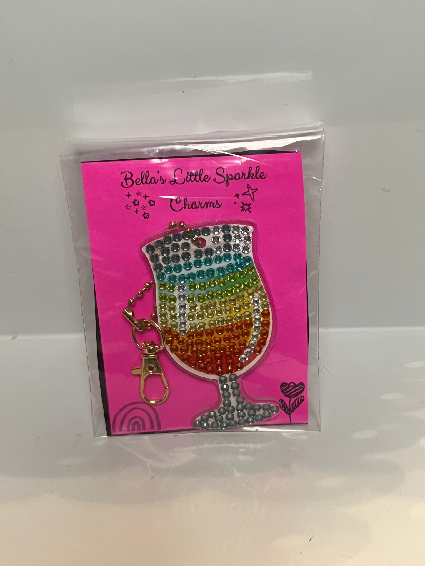 Rainbow Drink Keychain