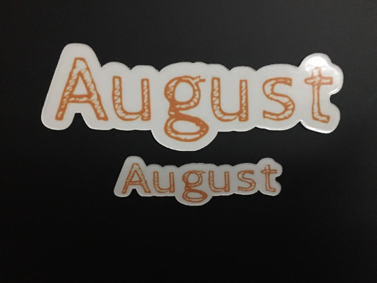 Cabin Sketch Font Calendar Magnets