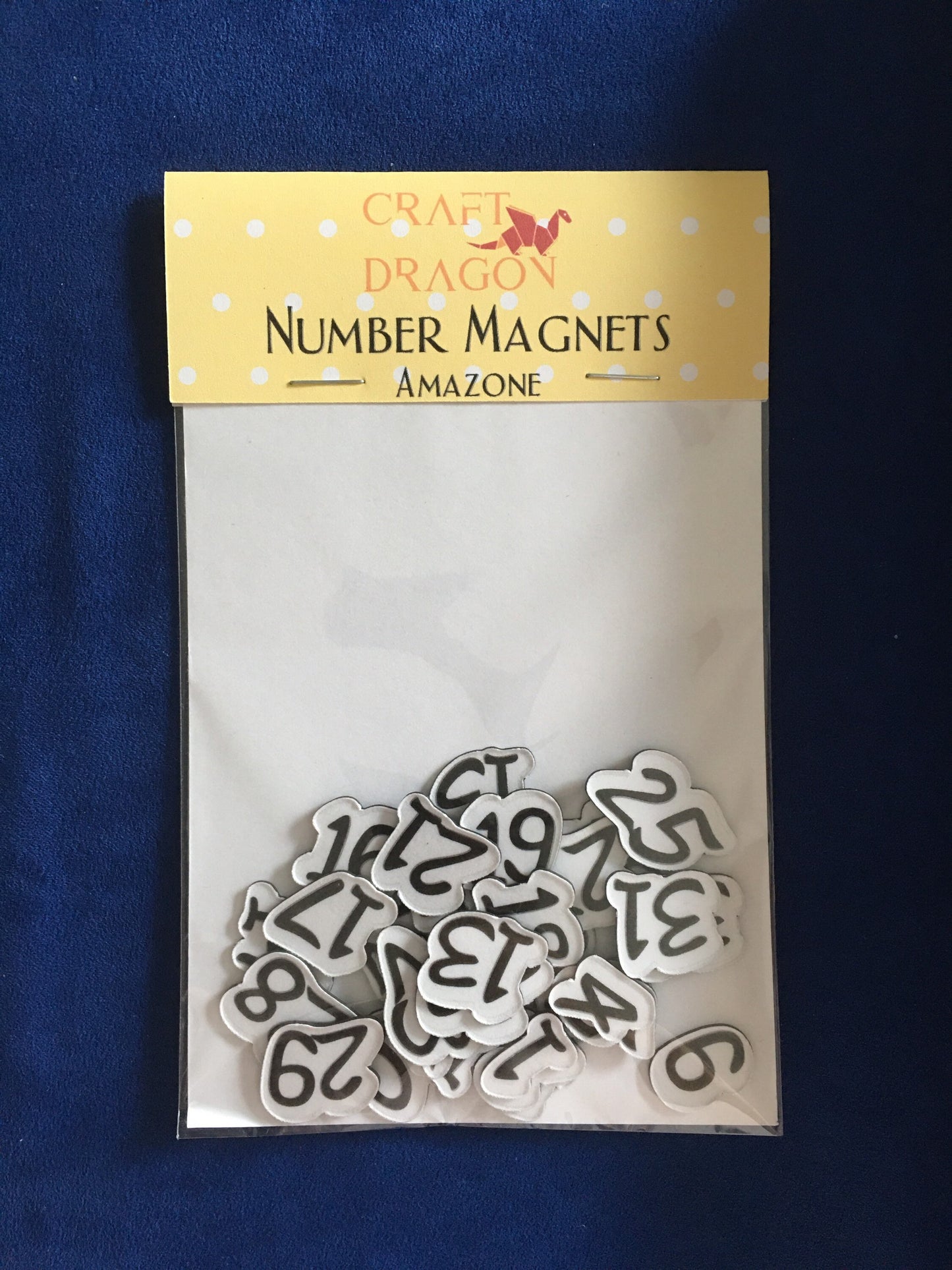 Number Magnets for Magnetic Calendar // Daily Magnets // Amazone Font Numbers