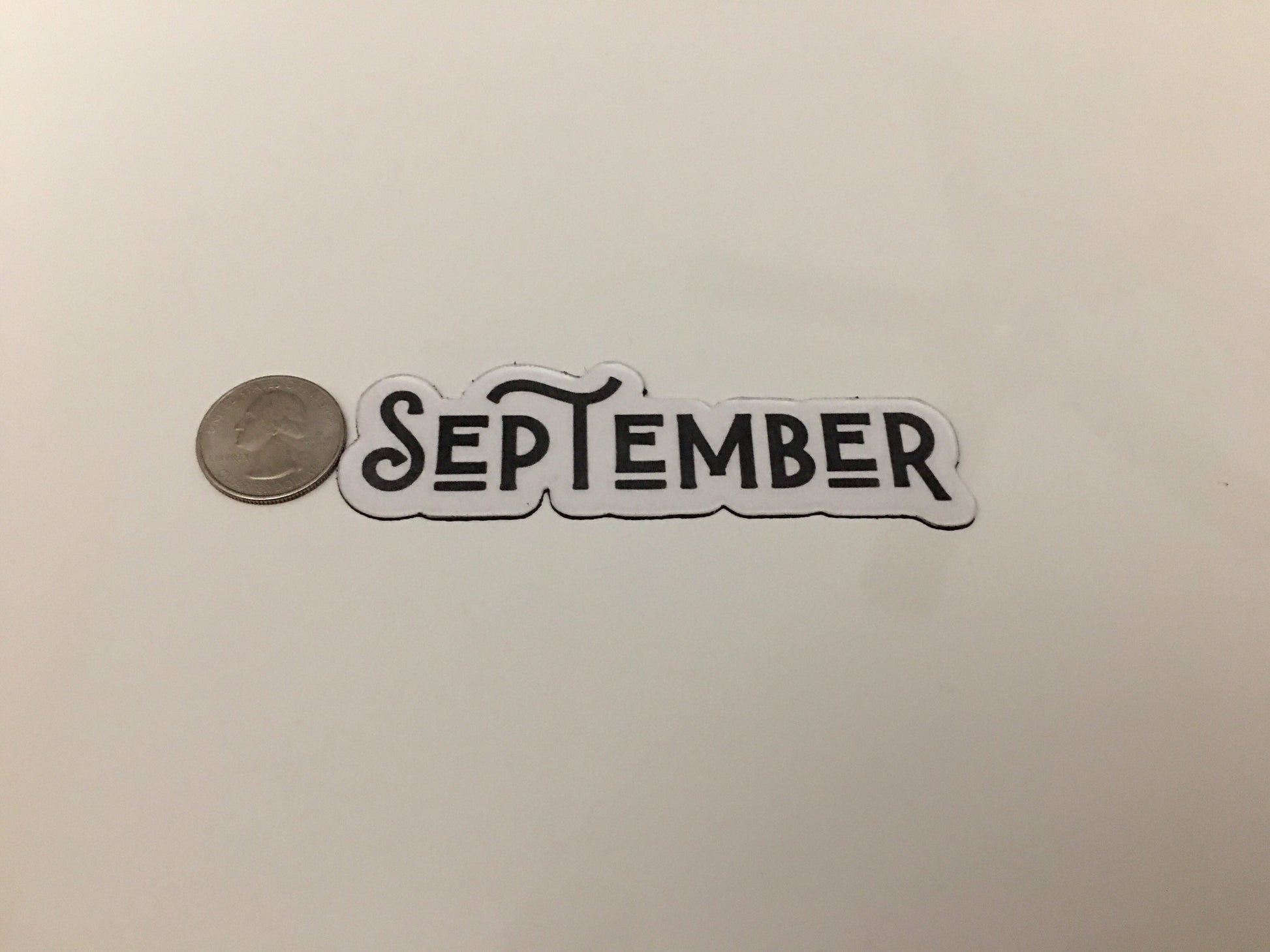 Magnetic Calendar Months in Black // Fancy Magnet Months // Perpetual Calendar Months