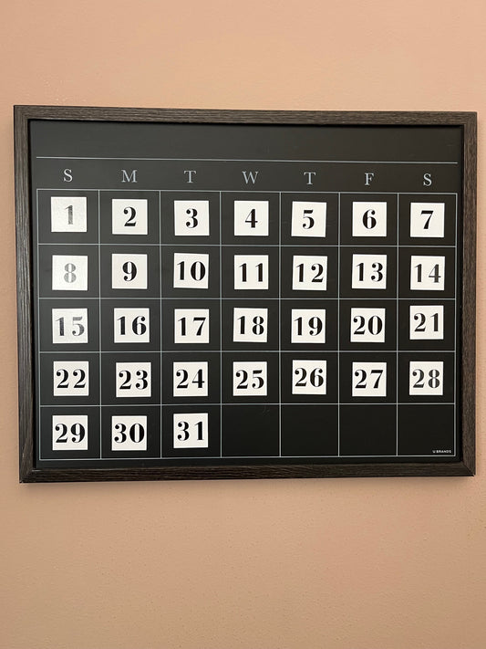 Bodoni Boxed Number Magnets for Magnetic Calendar // Best Seller Magnet Number