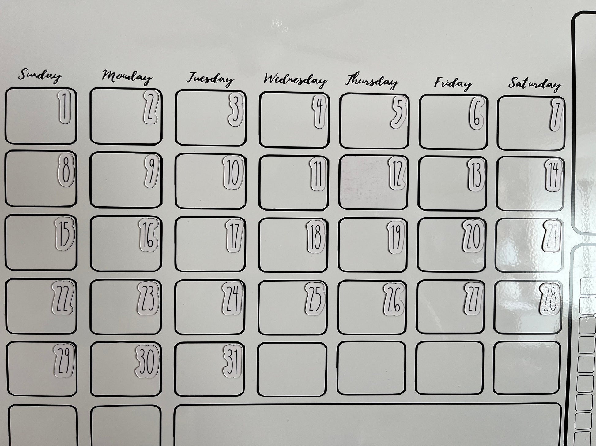 Rae Dunn Magnet Numbers for Calendar or Board // Daily Magnets // Rae Dunn Font Numbers