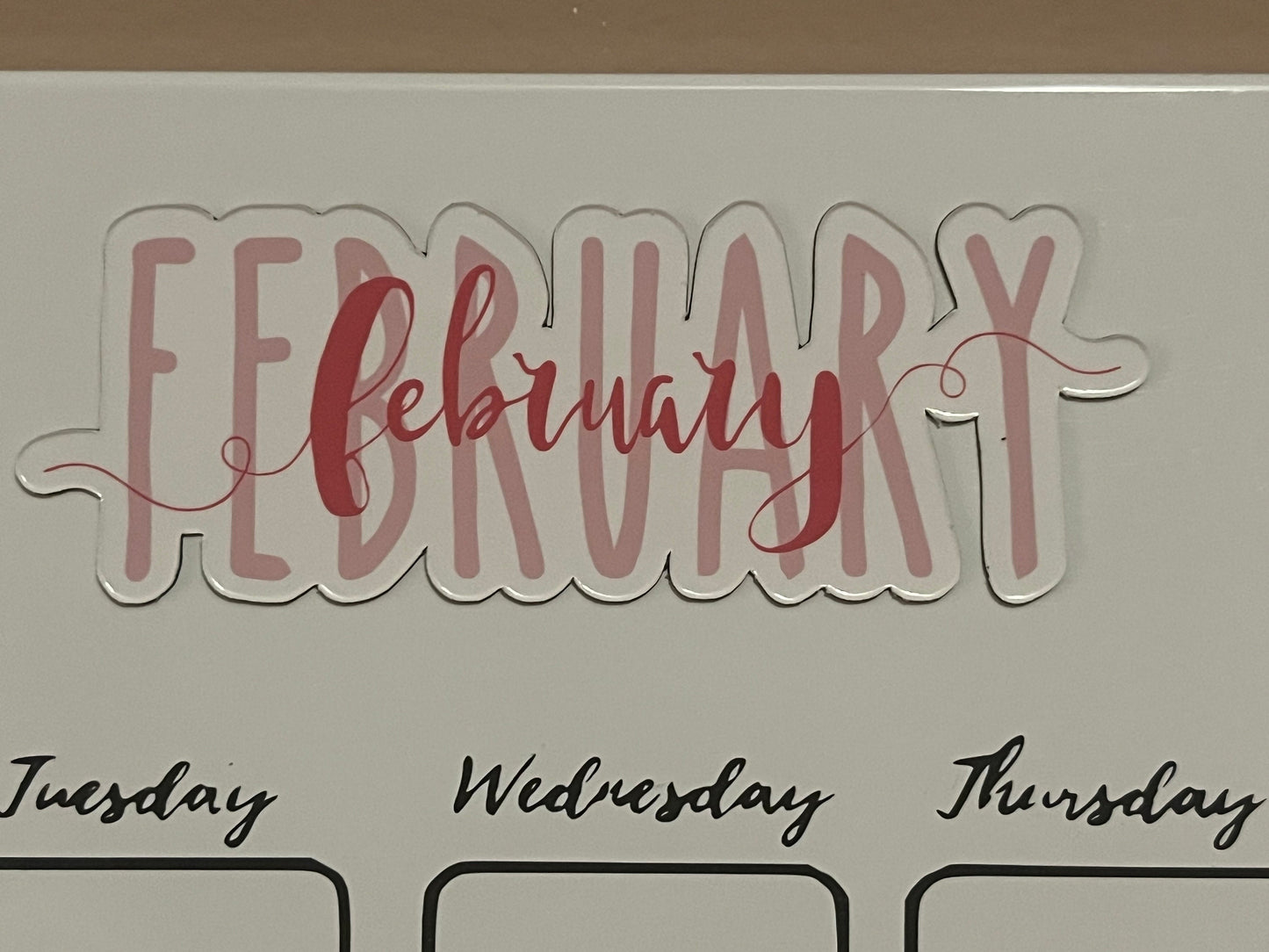 Calendar Magnets // Planner Months Magnets // Colorful Calendar Magnet Months - RAE DUNN & Spelling Night Swirl font
