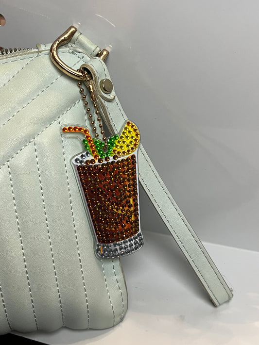 Tall Dark Drink Keychain