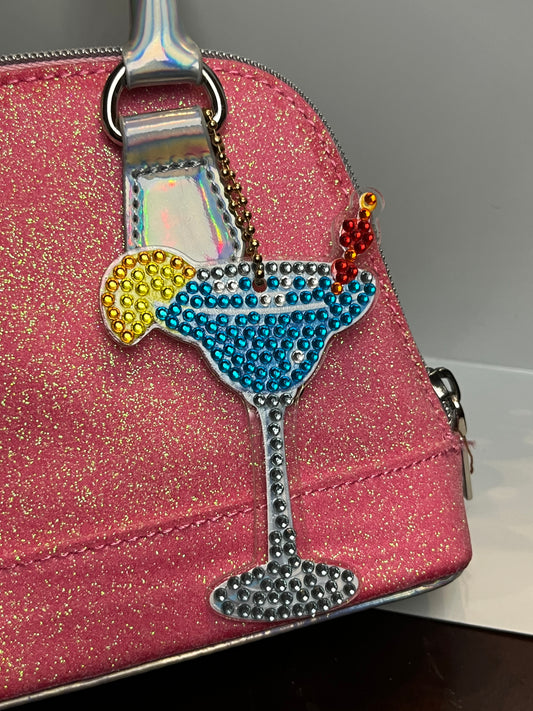 Blue Drink Keychain
