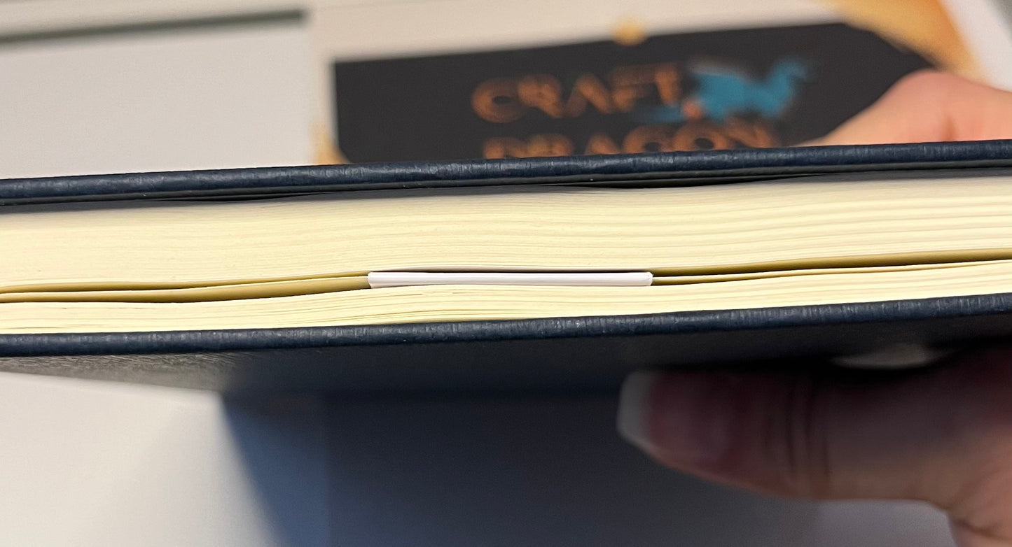 Dry Erase Magnetic Bookmark Lemon Paperclip Design