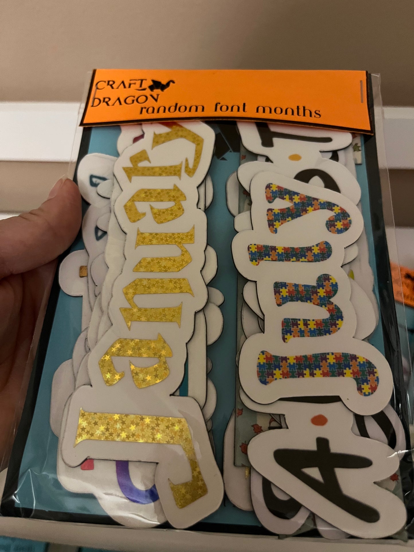 Clearance Calendar Month Magnet Set – 1" & 2" Sizes – Random Fonts, Mystery Bonus Gifts!
