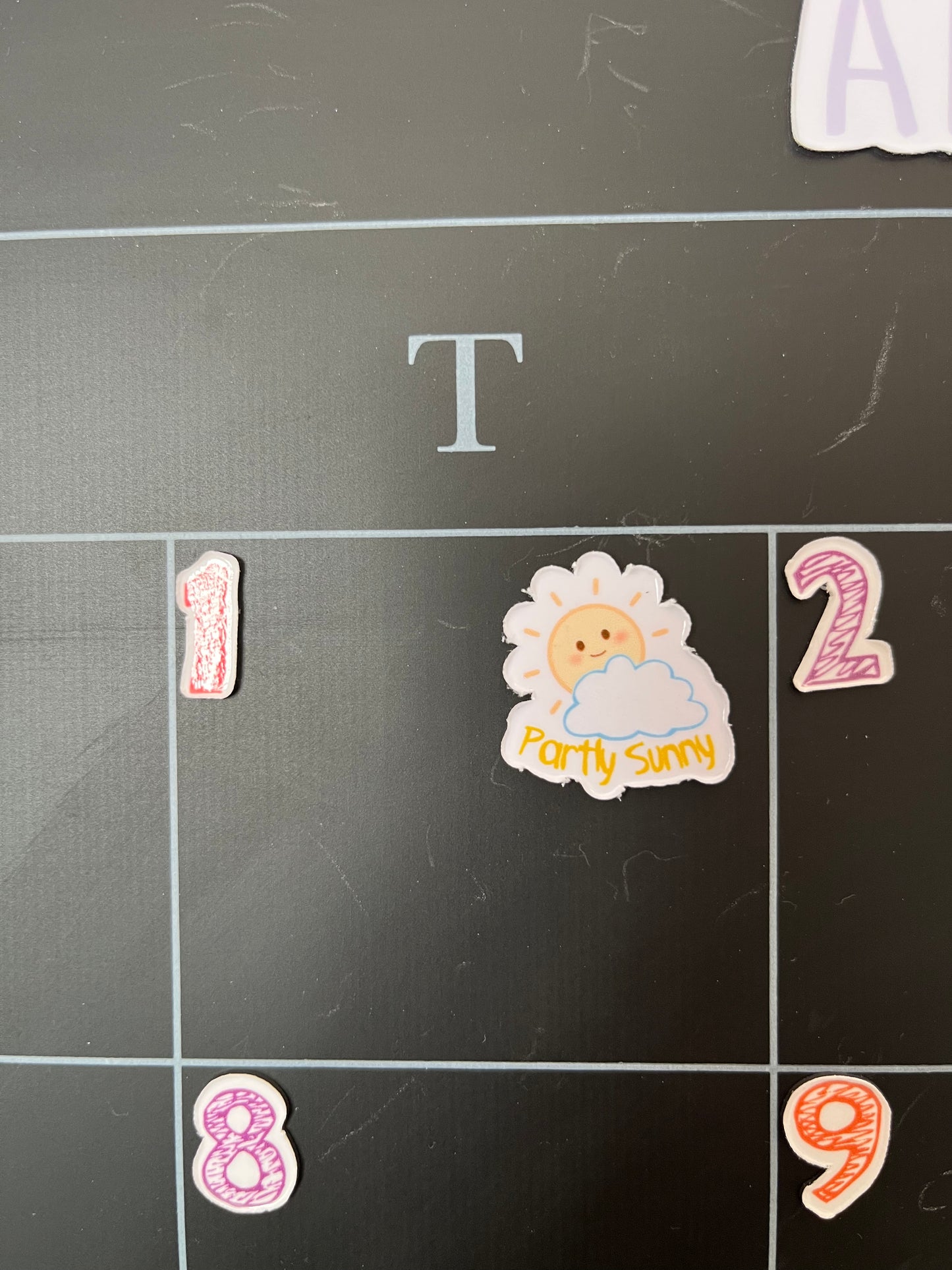 Weather Magnet Set – Partly Sunny