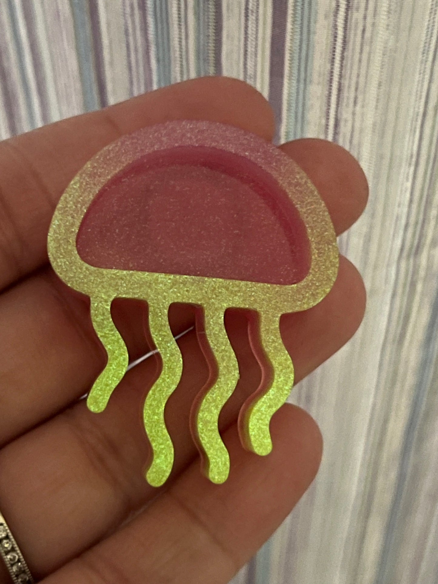 Glow Jellyfish Trash Tray Cover Minder