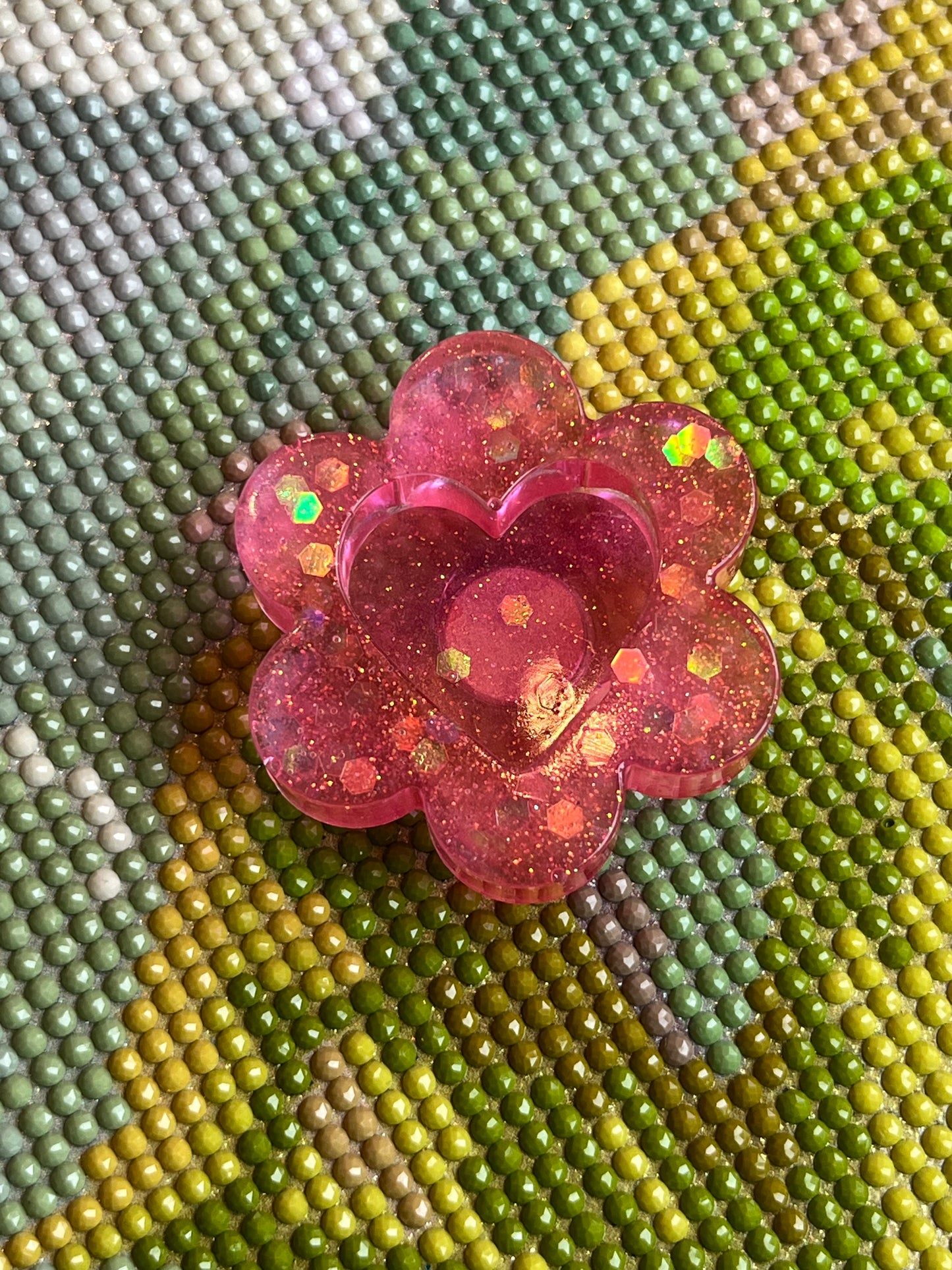 Heart Confetti Flower Trash Tray Cover Minder