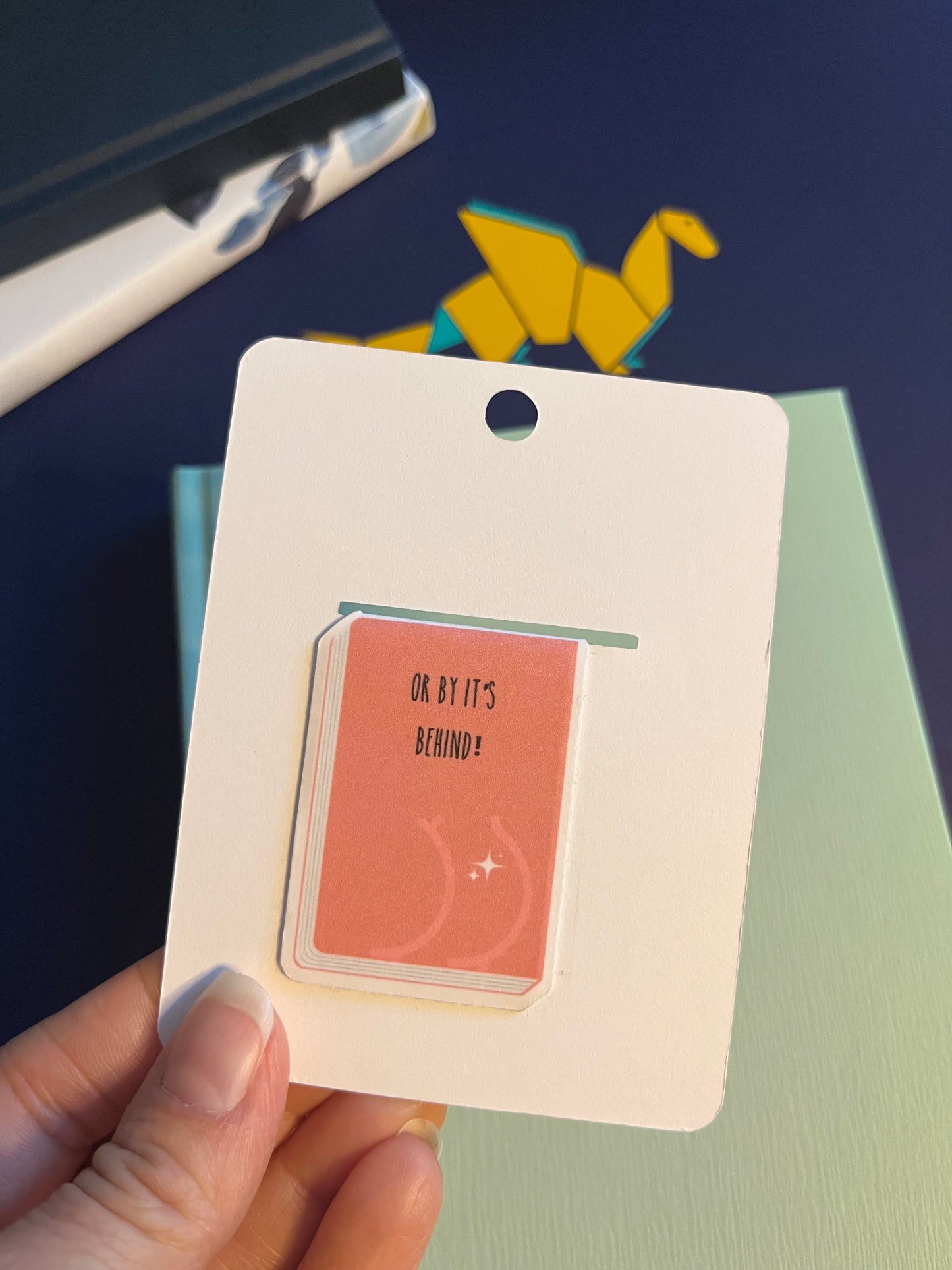 Don't Judge a Book By Its Cover - PINK Magnetic Bookmark