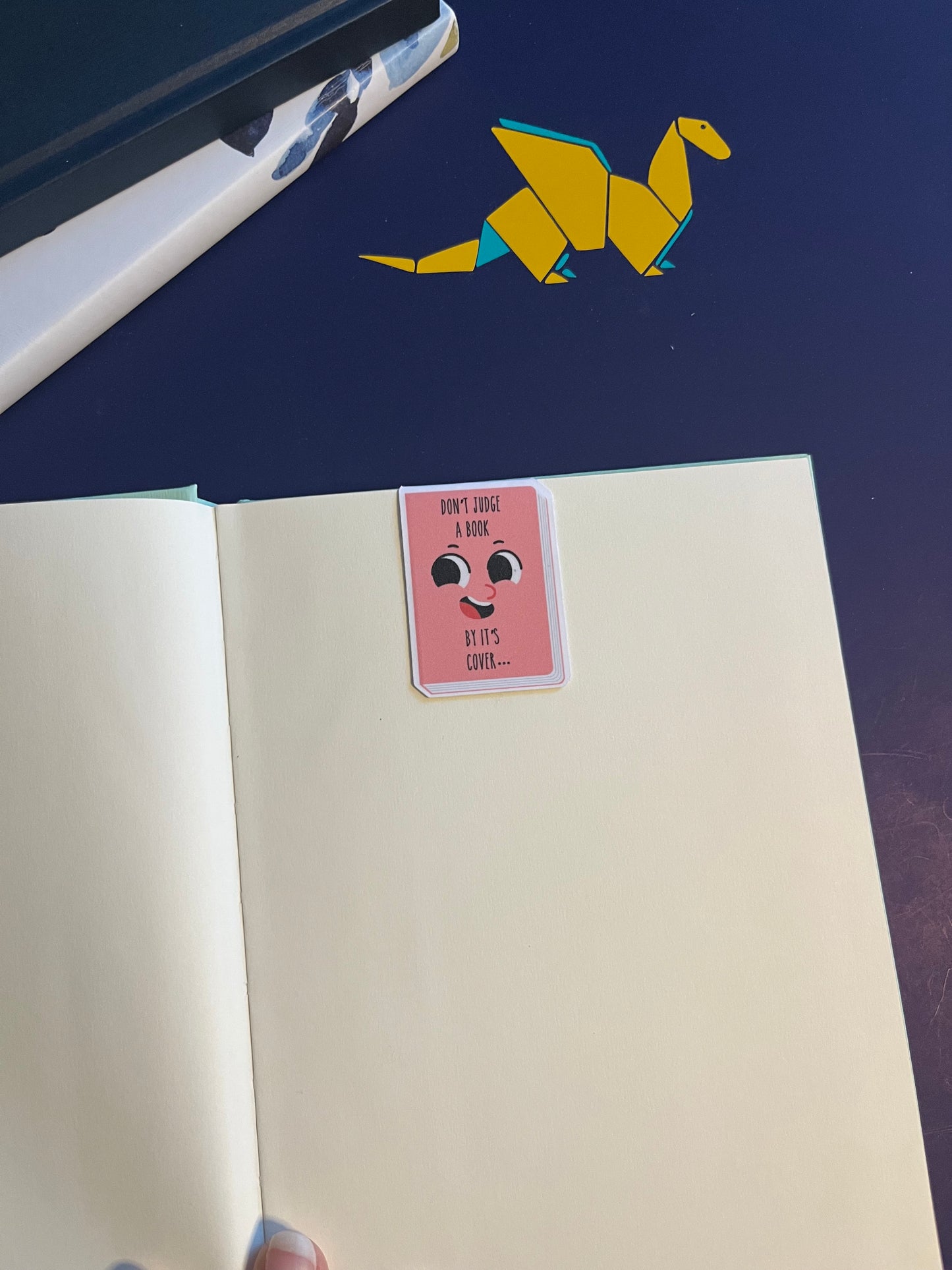 Don't Judge a Book By Its Cover - PINK Magnetic Bookmark