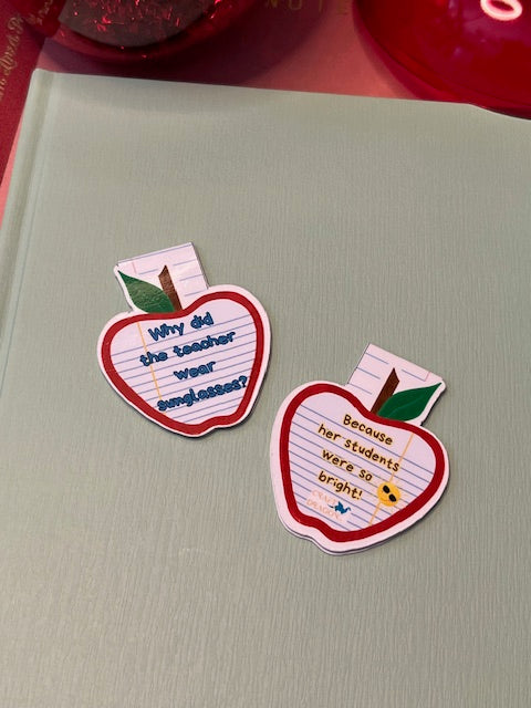 🍎 Teacher Sunglasses Joke Magnetic Bookmark – Cute & Funny Gift for Teachers