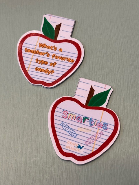 🍎 Teacher Candy Joke Magnetic Bookmark – Cute & Funny Gift for Teachers
