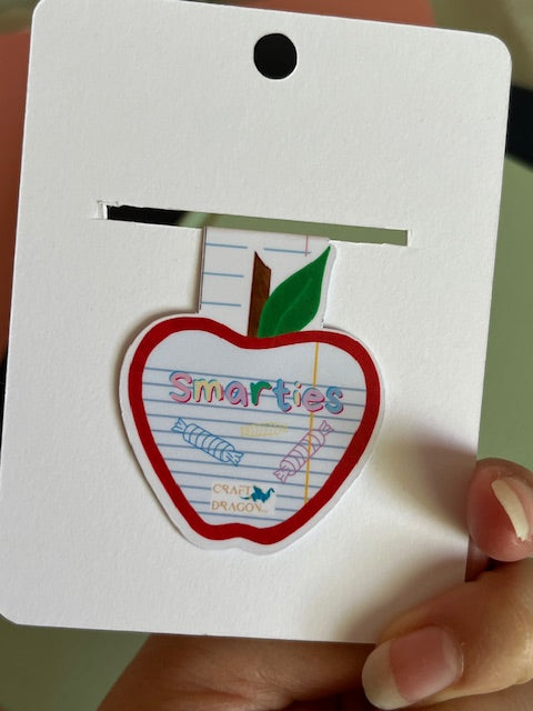🍎 Teacher Candy Joke Magnetic Bookmark – Cute & Funny Gift for Teachers