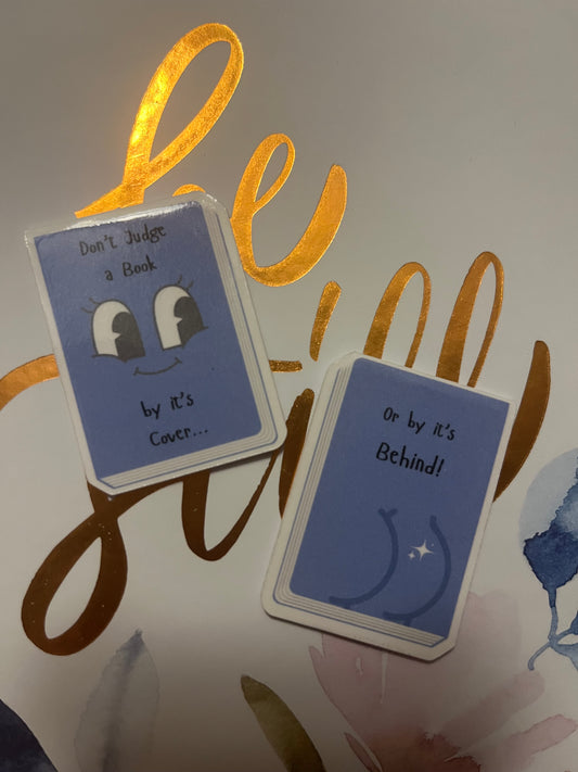 Don't Judge a Book By Its Cover - BLUE Magnetic Bookmark