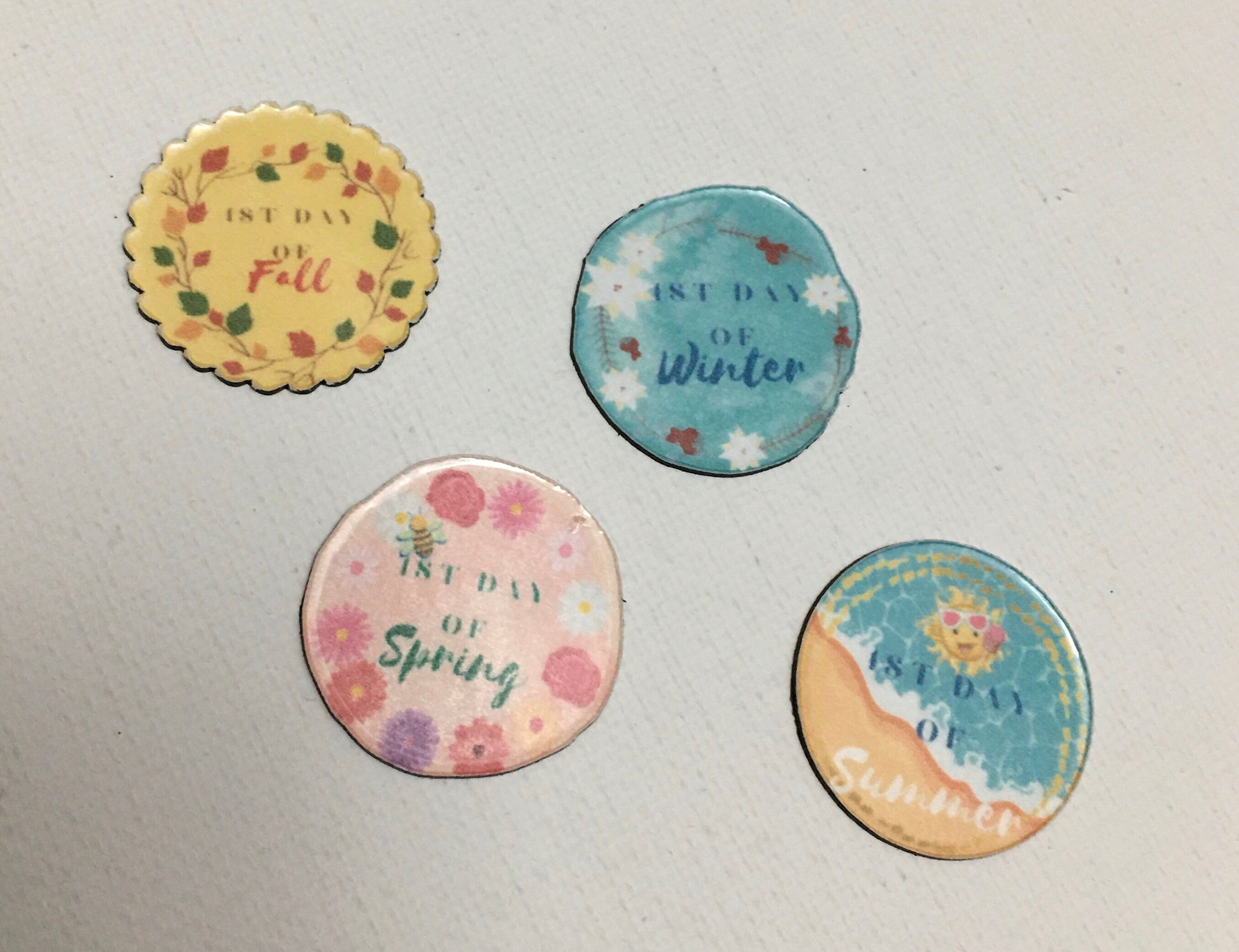 Colorful Holiday Reminder Magnets Set of 23 // Perpetual Calendar // Planner Magnets // Monthly Organizer // Teacher Planner //