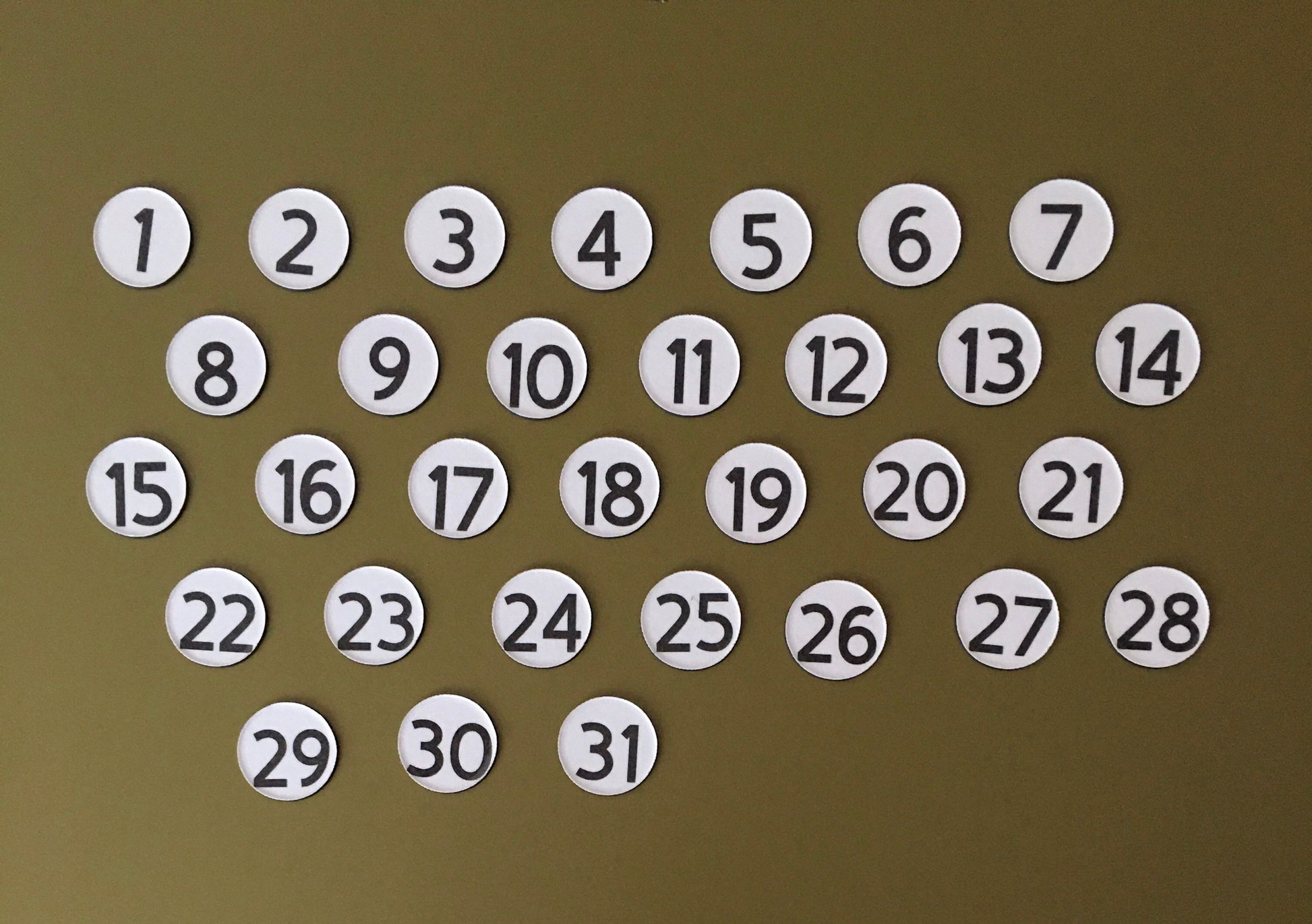 Number Magnets for Magnetic Calendar // Best Seller Magnet Numbers - DM Sans