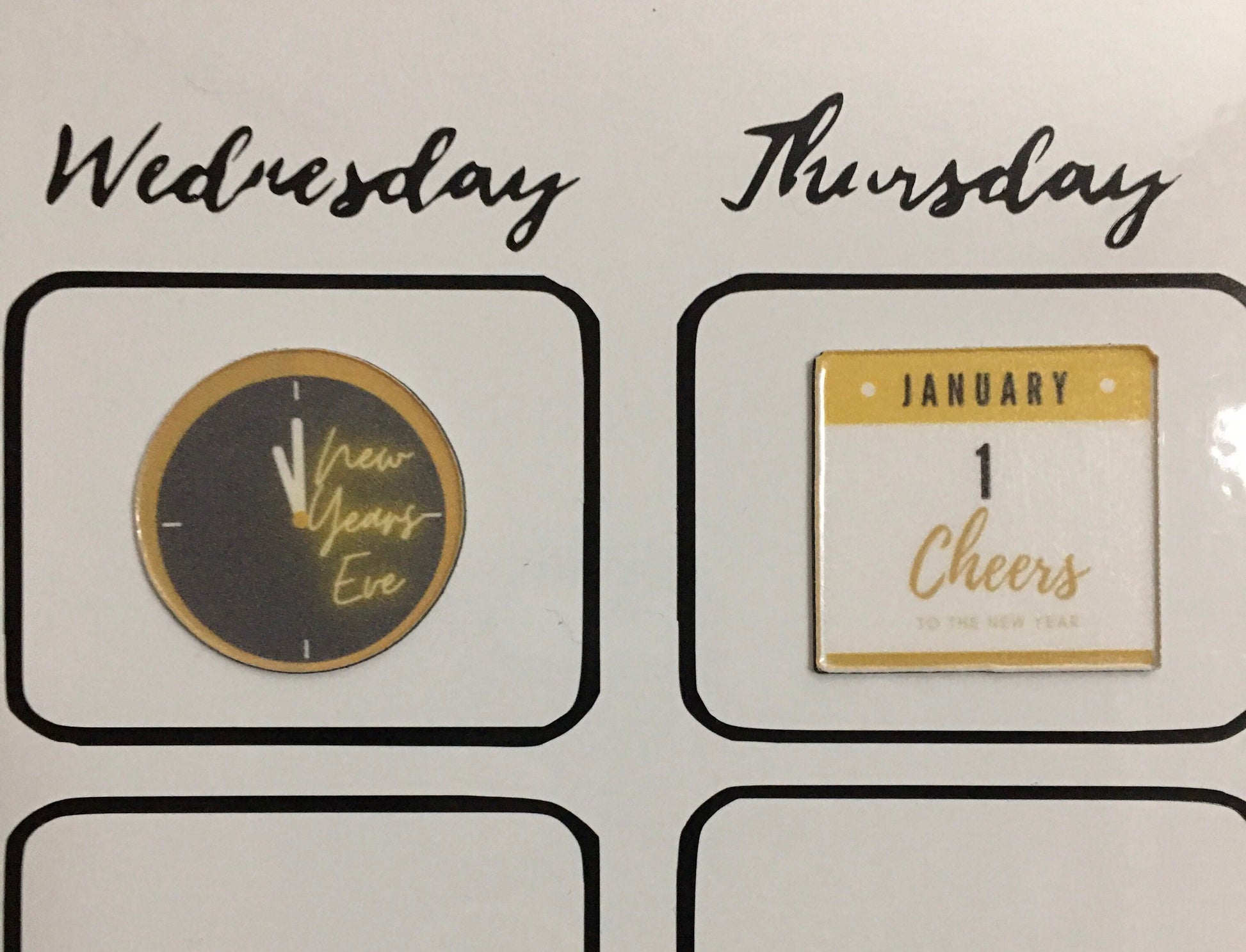Colorful Holiday Reminder Magnets Set of 23 // Perpetual Calendar // Planner Magnets // Monthly Organizer // Teacher Planner //