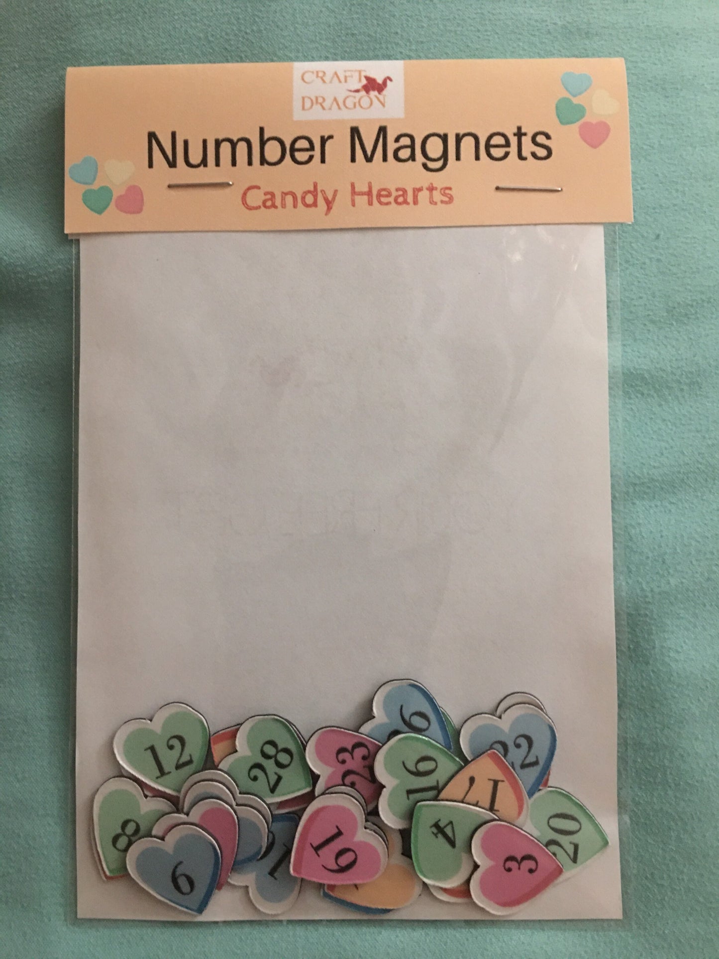 Candy Hearts Magnet Days // Valentine’s Day Heart Magnets // Love Fridge Magnets // Hearts Magnet Set Days 1-29