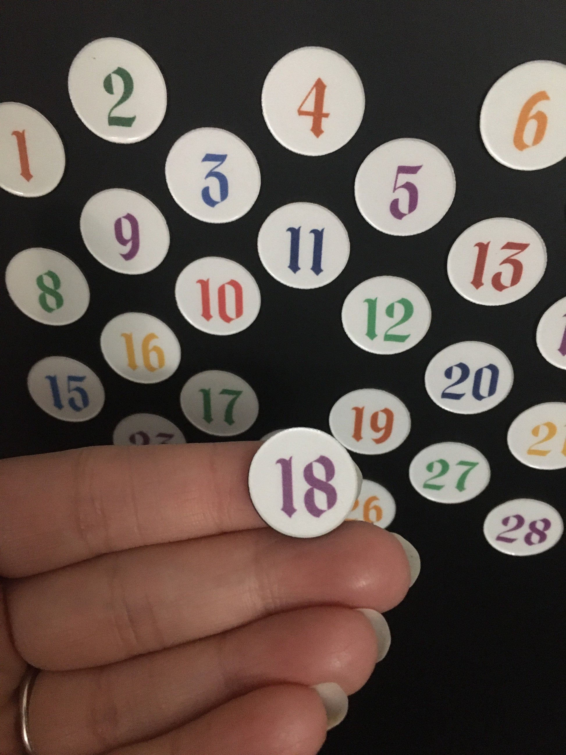 Number Magnets for Calendar // BEST SELLER // Perpetual Calendar- Agincourt Com - Multi Color