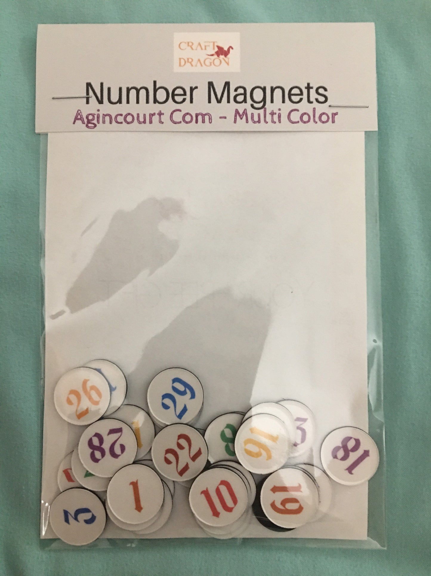 Number Magnets for Calendar // BEST SELLER // Perpetual Calendar- Agincourt Com - Multi Color